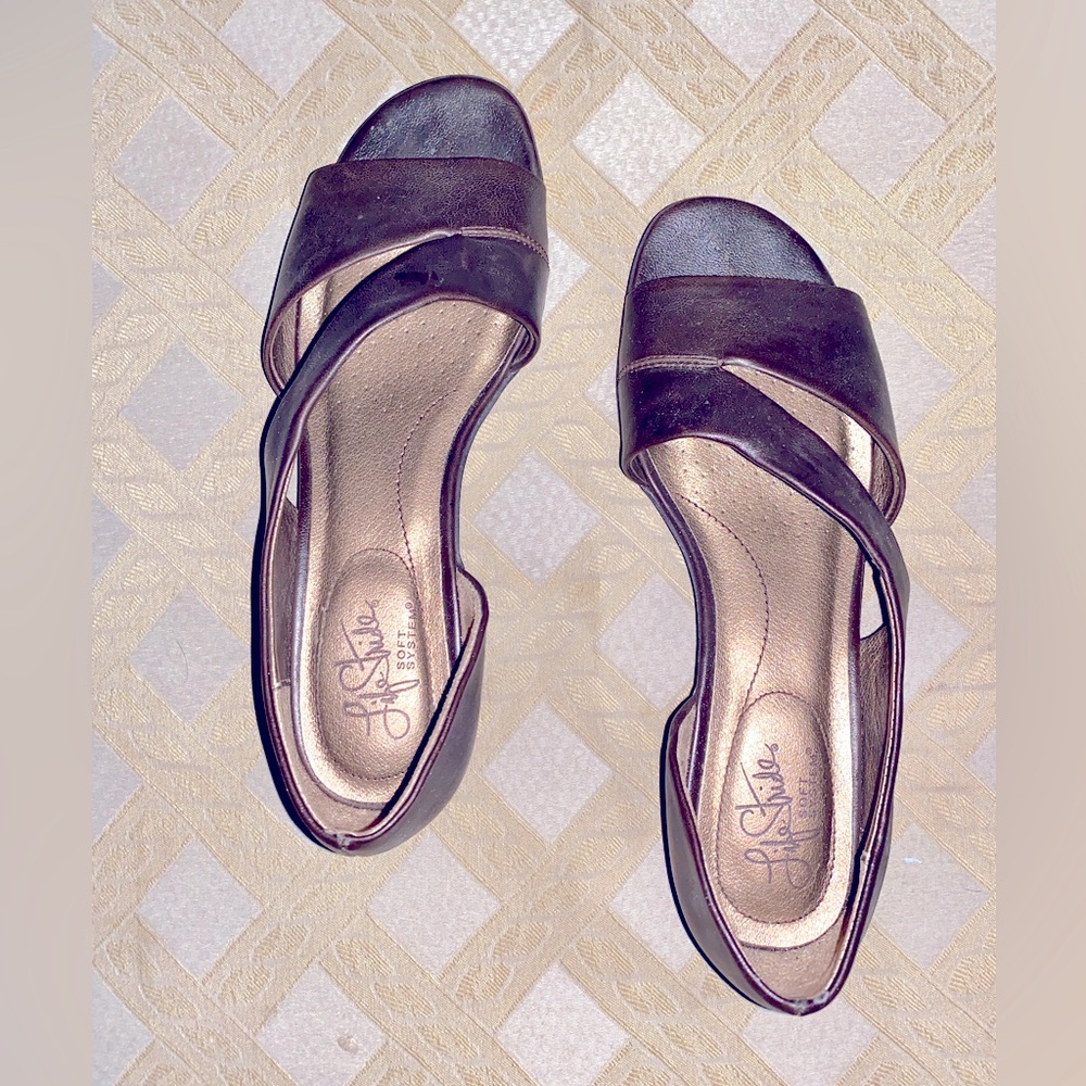 Brown Flat Slip-On shoe